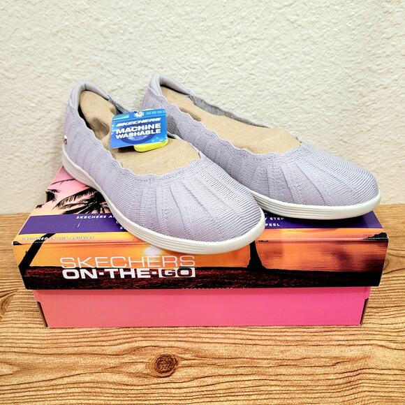 Skechers On the GO Dreamy Groovee Gal Womens Size 7 Flats Lavender Shoes NIB - Picture 1 of 7
